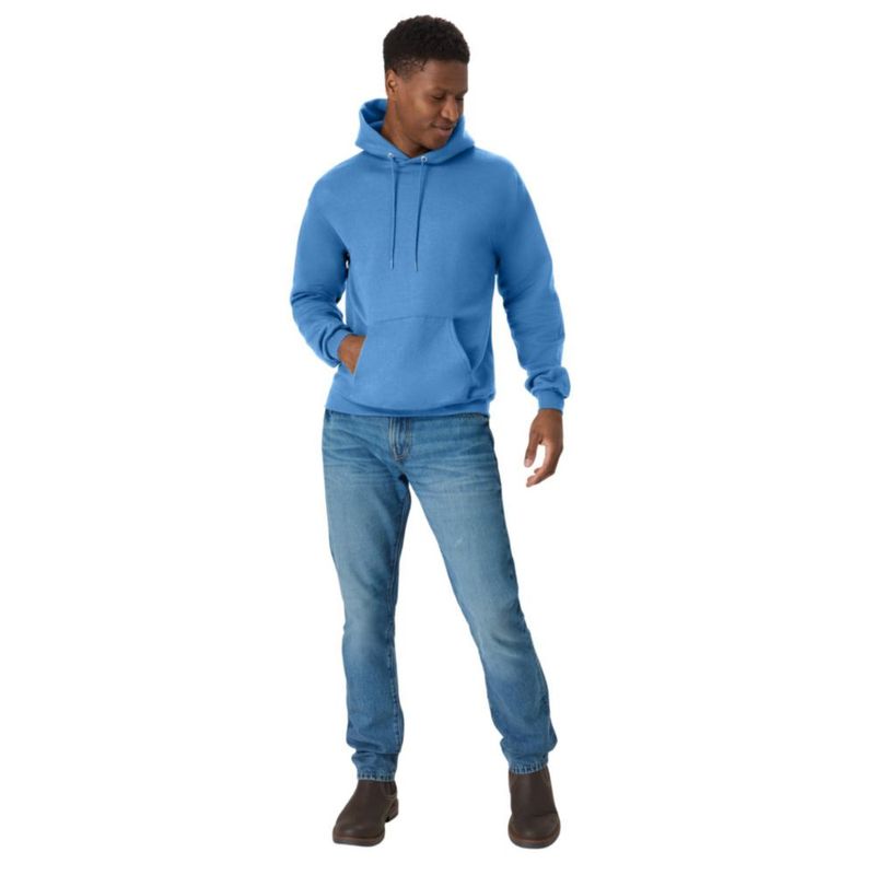 Sudadera con capucha Hanes talla S color azul denim EcoSmart