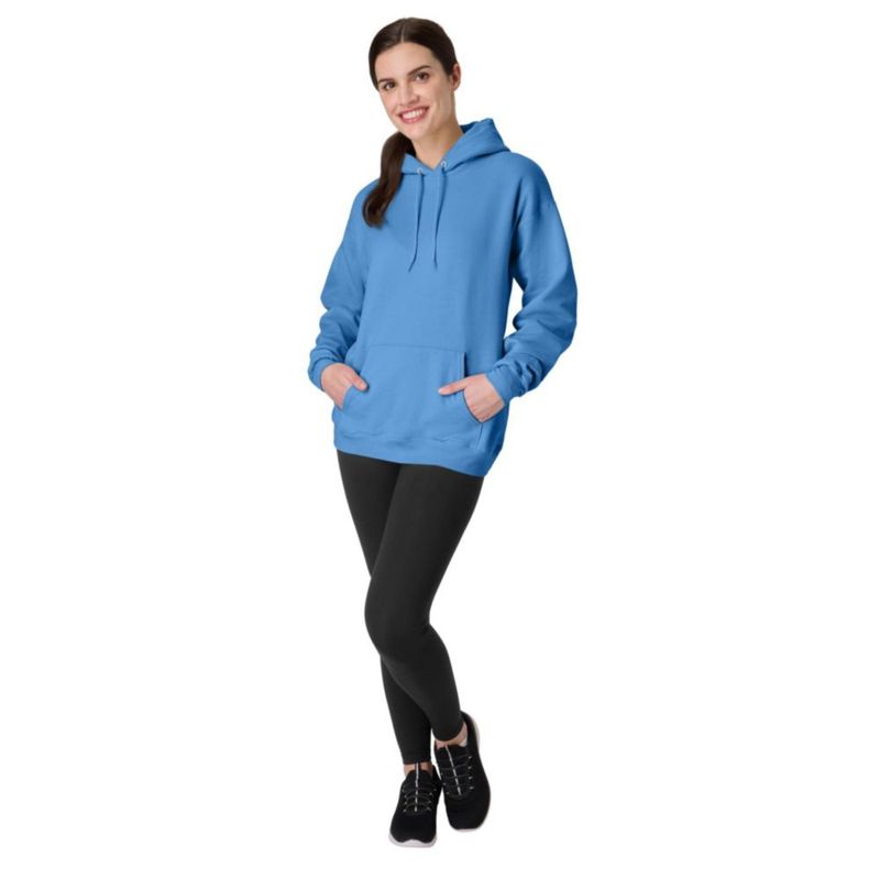 Sudadera con capucha Hanes talla S color azul denim EcoSmart