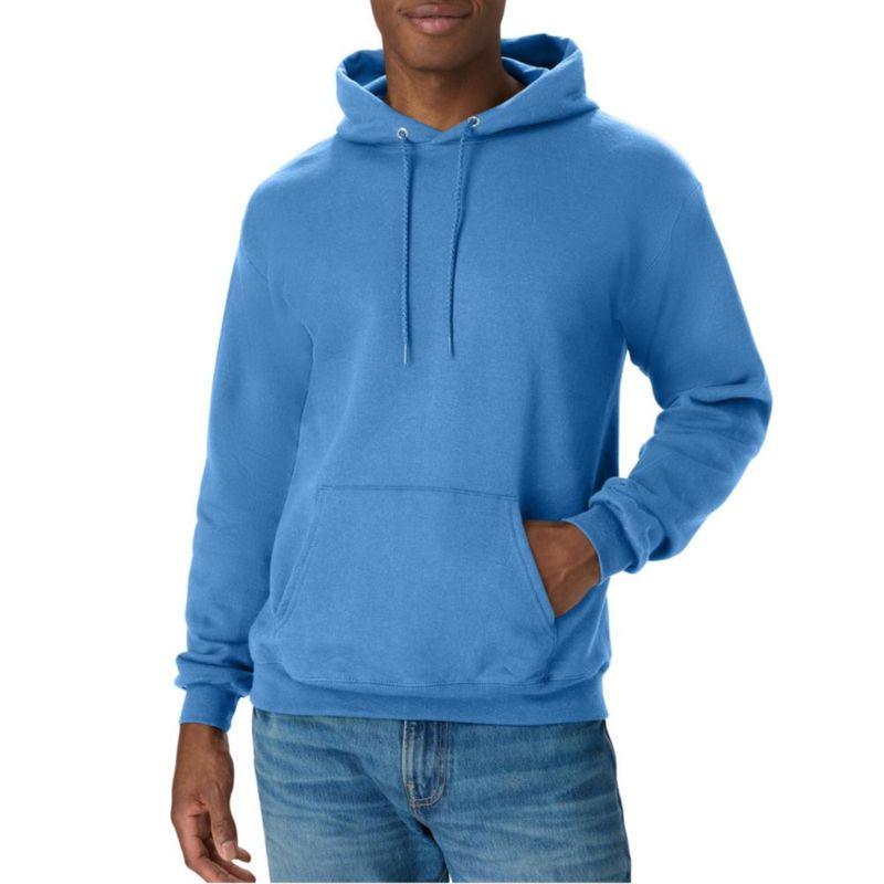 Sudadera con capucha Hanes talla S color azul denim EcoSmart