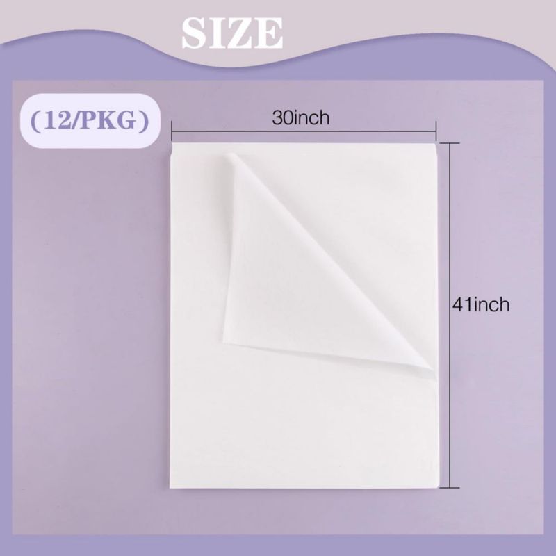 Papel de seda Lineco 76x102 cm paquete de 12 hojas sin tamponar
