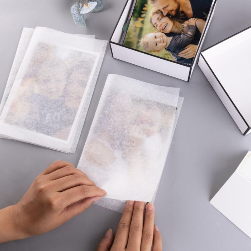 Papel de seda Lineco 76x102 cm paquete de 12 hojas sin tamponar