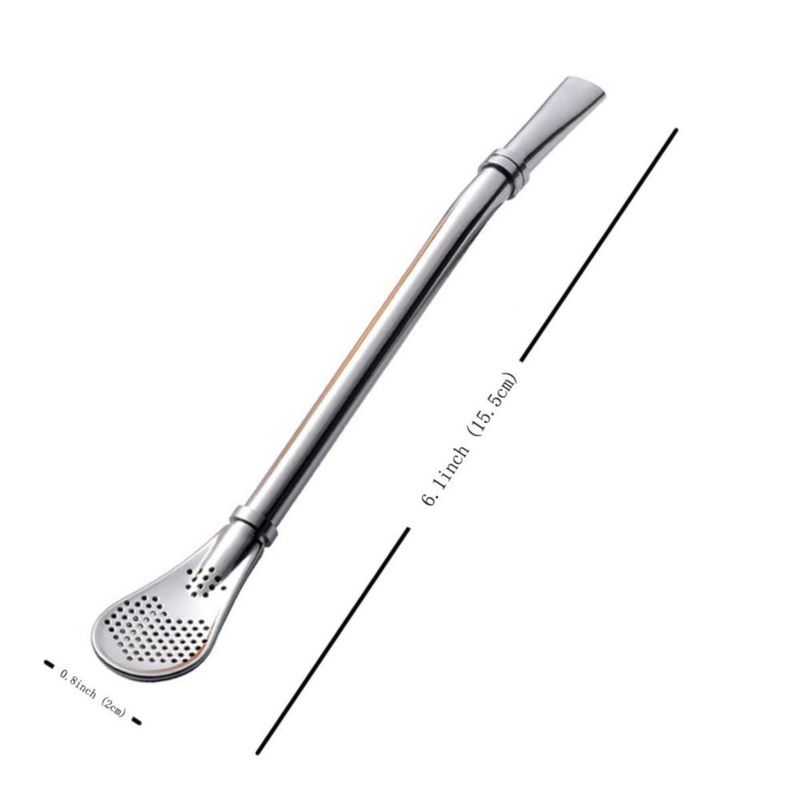 Juego de 3 pajillas de 16 cm de acero inoxidable Beruth