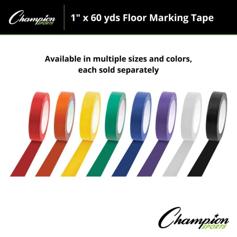 Cinta de vinilo Champion Sports 25 cm x 55 m roja