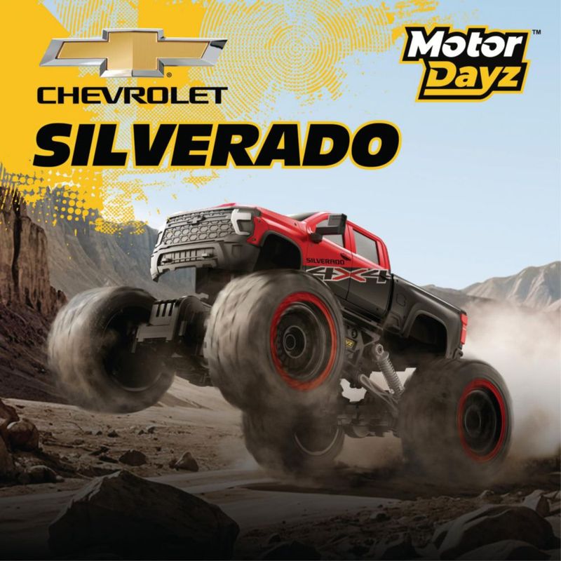 Camión RC Motor Dayz 1:14 Silverado 2.4GHz Rojo