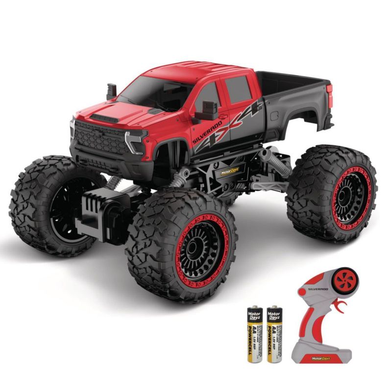Camión RC Motor Dayz 1:14 Silverado 2.4GHz Rojo