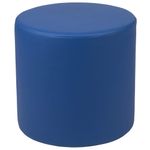 Puf circular azul flexible de 46 cm EMMA + OLIVER