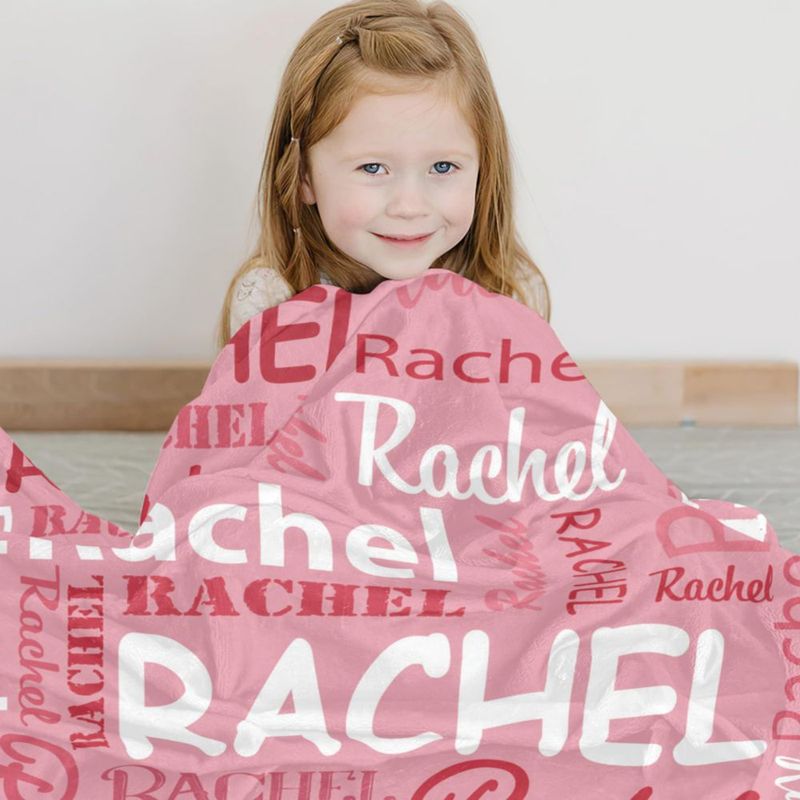 Cobija Corissy 76 cm × 102 cm de Franela con Nombre Personalizado
