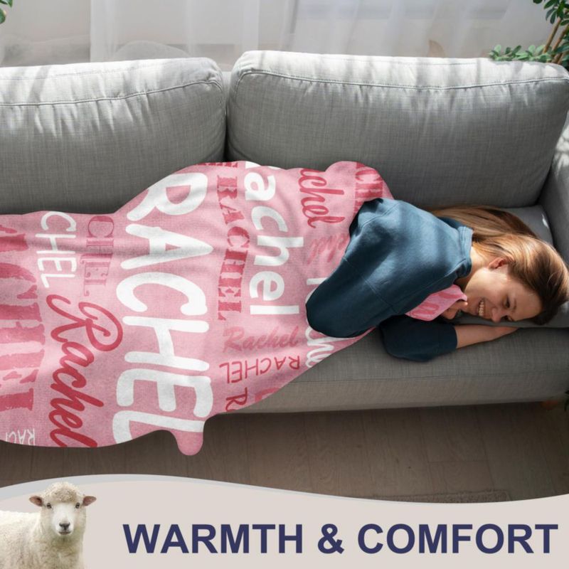 Cobija Corissy 76 cm × 102 cm de Franela con Nombre Personalizado