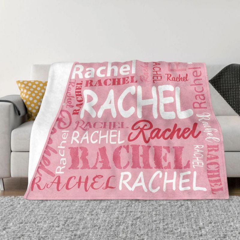 Cobija Corissy 76 cm × 102 cm de Franela con Nombre Personalizado