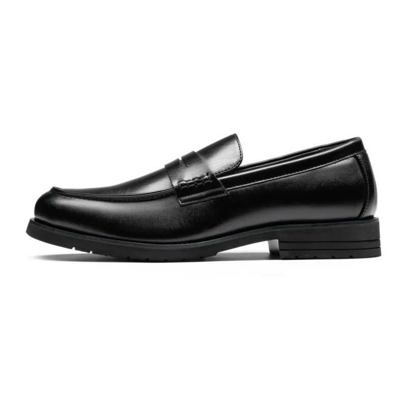 Mocasines formales sin cordones Bruno Marc negro