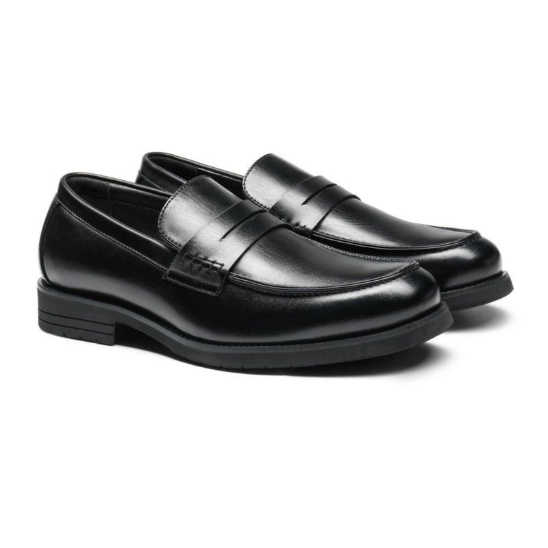 Mocasines formales sin cordones Bruno Marc negro