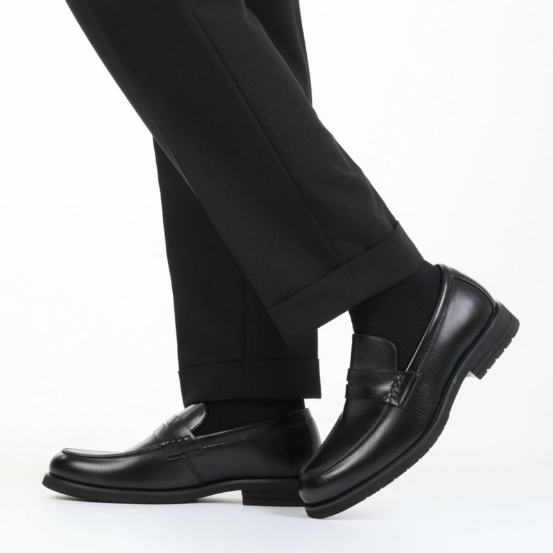 Mocasines formales sin cordones Bruno Marc negro
