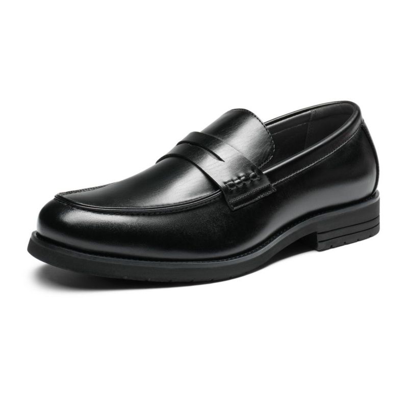 Mocasines formales sin cordones Bruno Marc negro