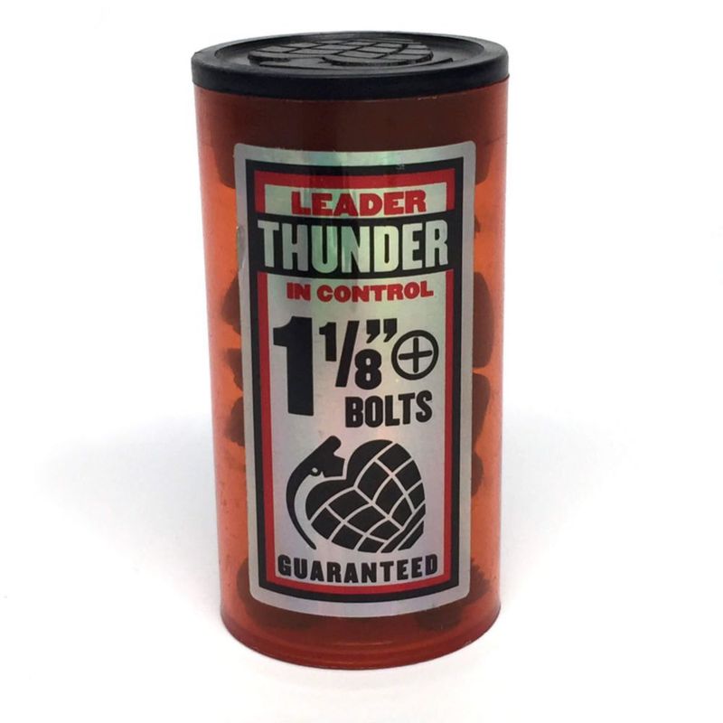 Tornillos Thunder para patineta 1 1/8" rojo - juego de 8