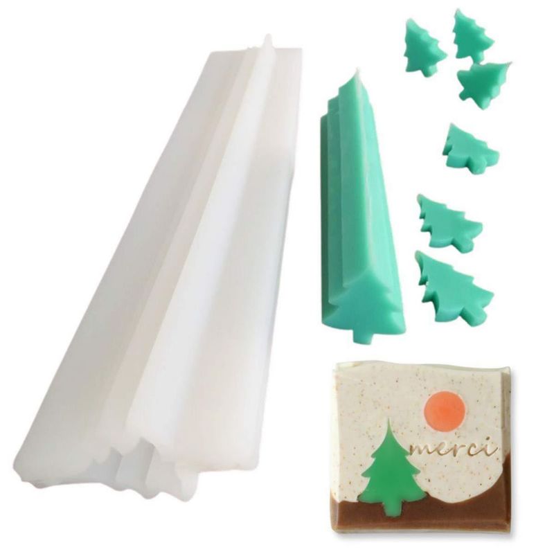 Molde de silicona MoldFun 32 cm árbol de Navidad para velas y jabones