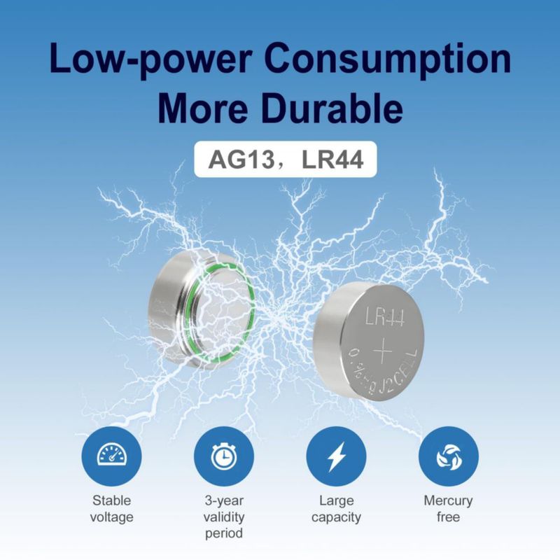 Baterías kunying LR44 paquete de 50 unidades 15 V de larga duración