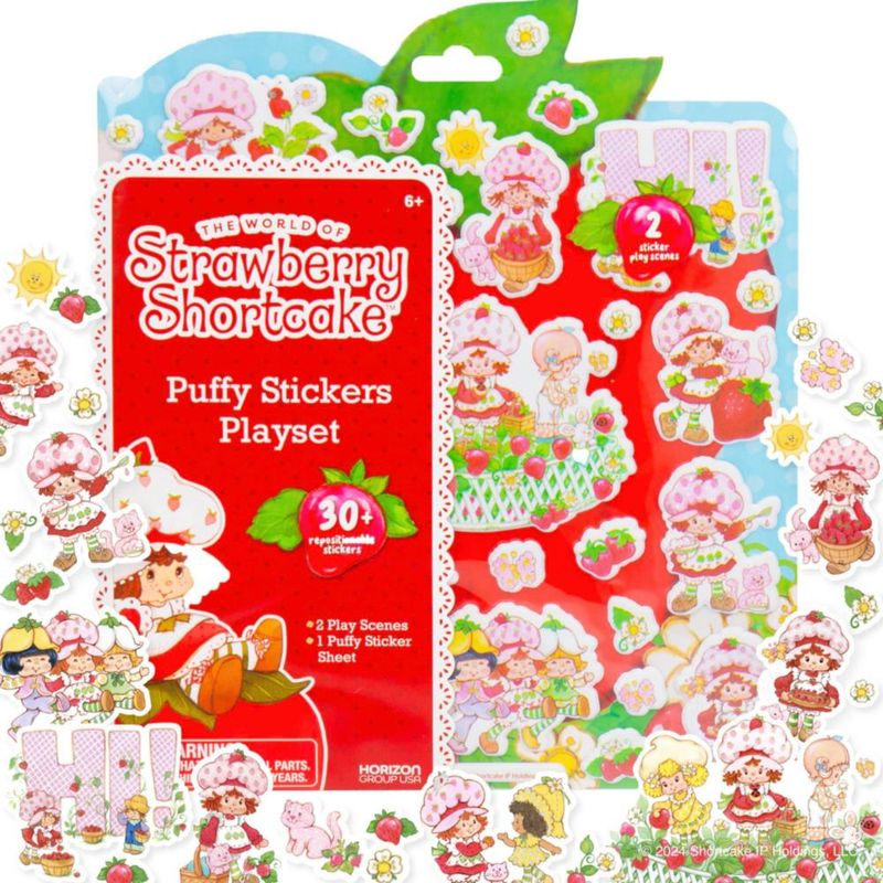 Set de Pegatinas Puffy Strawberry Shortcake de Horizon Group USA