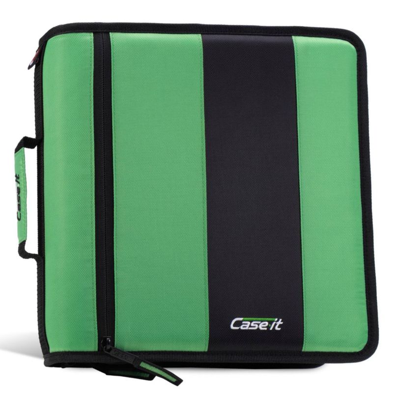 Carpeta de anillas Case it de 350 hojas anillo O de 2" verde Canopy