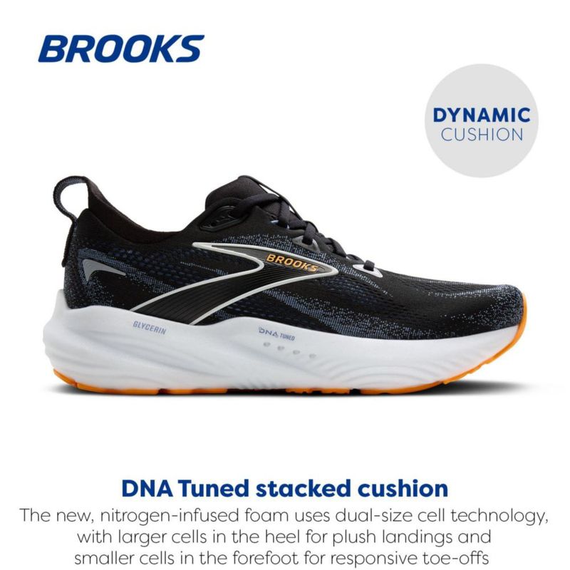 Zapatilla de running para hombre Brooks Glycerin 22 negra/azul 29 cm