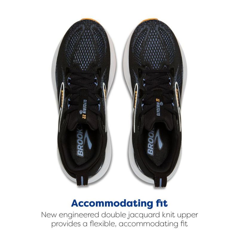 Zapatilla de running para hombre Brooks Glycerin 22 negra/azul 29 cm