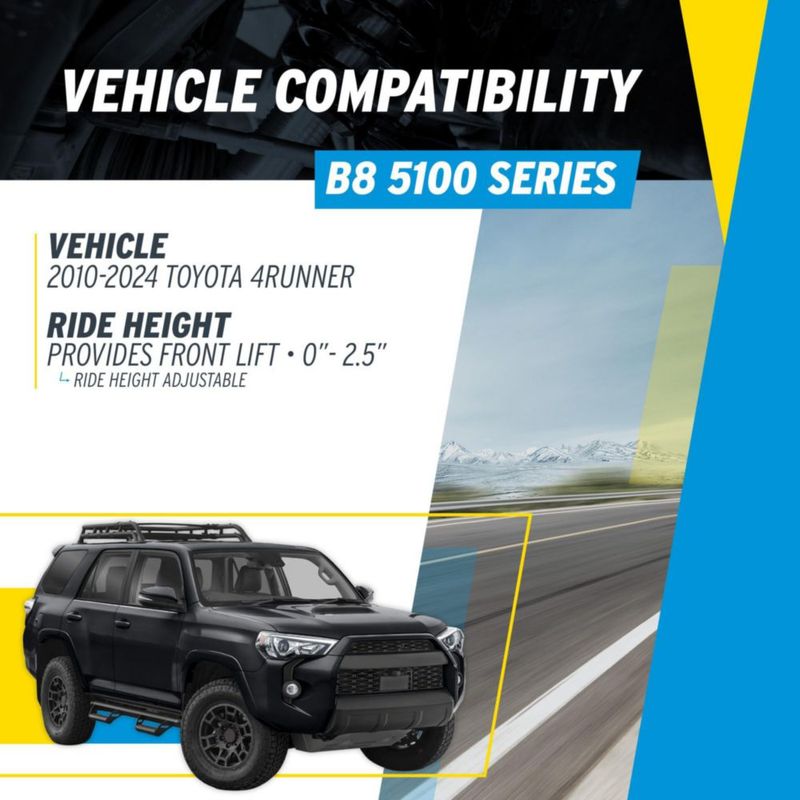 Amortiguadores Bilstein B8 5100 (par delantero) para Toyota 4Runner 2010‑2024