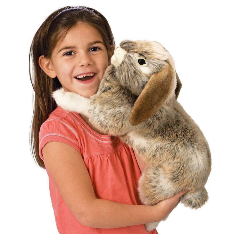 Títere de Mano Conejo Holland Lop Folkmanis de Peluche 38 cm