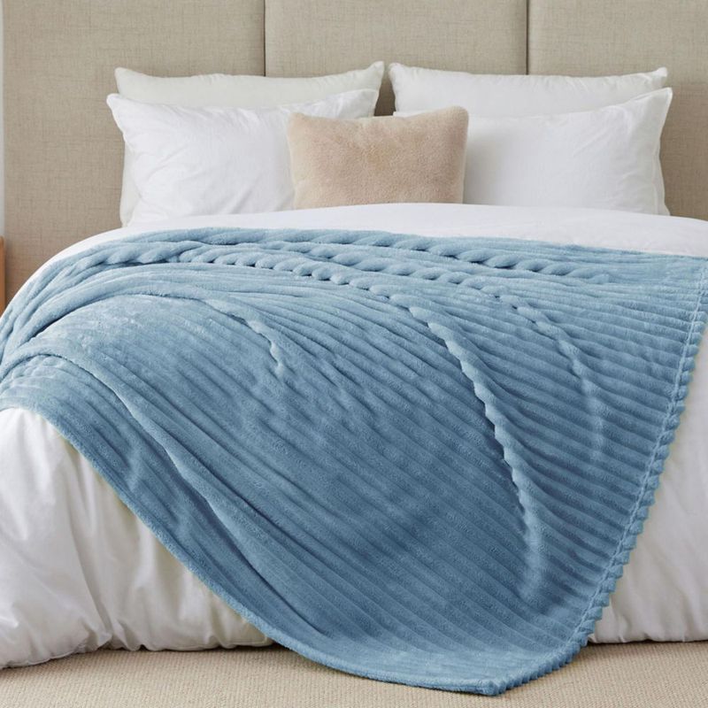 Cobija BEDELITE Full 213 cm Azul Acanalada