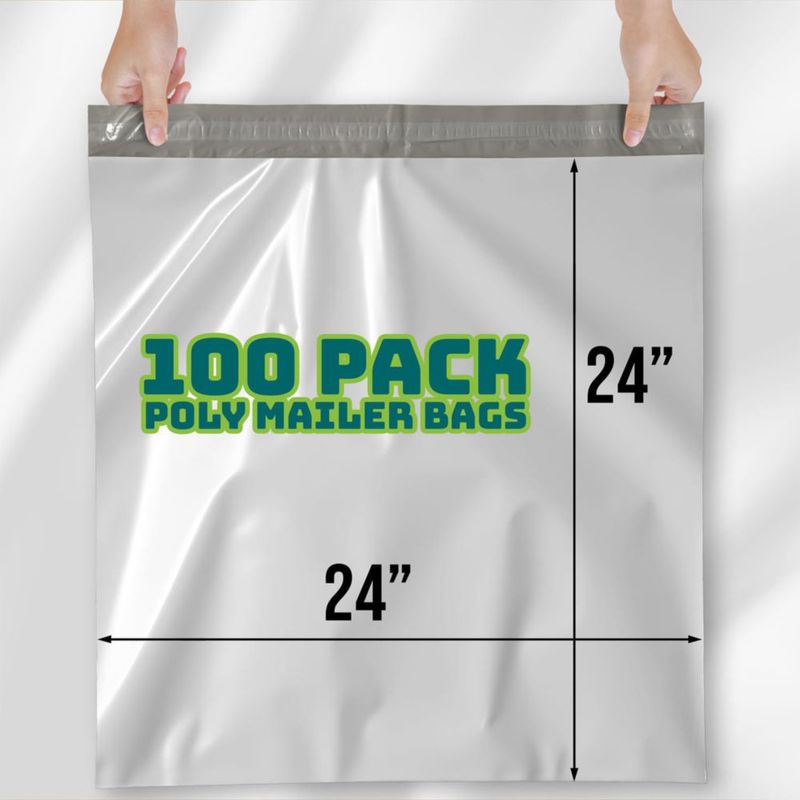 Sobres de envío de polietileno Shop Square 61 cm 100 unidades blanco