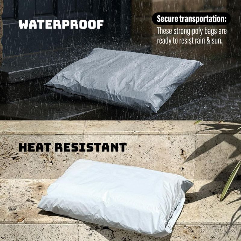 Sobres de envío de polietileno Shop Square 61 cm 100 unidades blanco