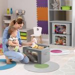 Caja de almacenamiento Sorbus 3 unidades gris 43 × 33 × 33 cm