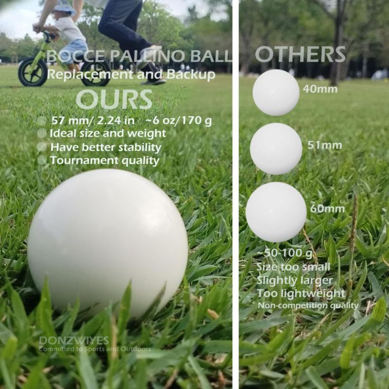 Bola de bocce DONZWIYES 57 mm Blanco (reemplazo)