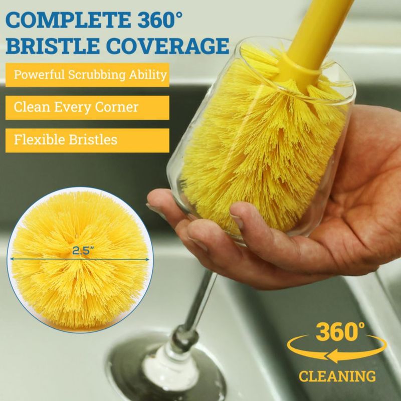 Cepillo de limpieza KLEEN HANDLER 30 cm amarillo (1 unidad)