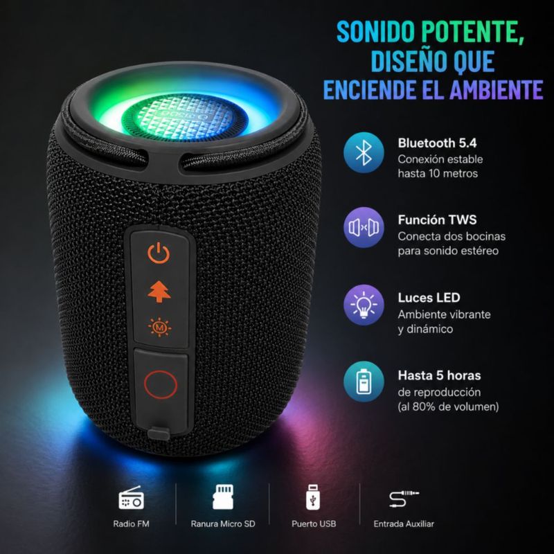 AUDIFONOS G-TIDE L42 (NEGRO) + SMARWATCH HONOR CHOICE 2 EPIC AMOLED + BOCINA G-TIDE SV30