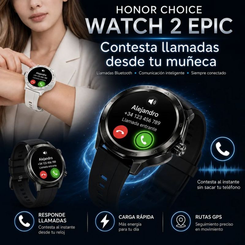 AUDIFONOS G-TIDE L42 (NEGRO) + SMARWATCH HONOR CHOICE 2 EPIC AMOLED + BOCINA G-TIDE SV30