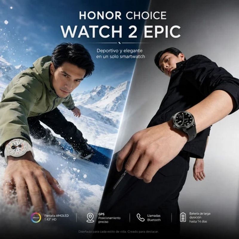 AUDIFONOS G-TIDE L42 (NEGRO) + SMARWATCH HONOR CHOICE 2 EPIC AMOLED + BOCINA G-TIDE SV30