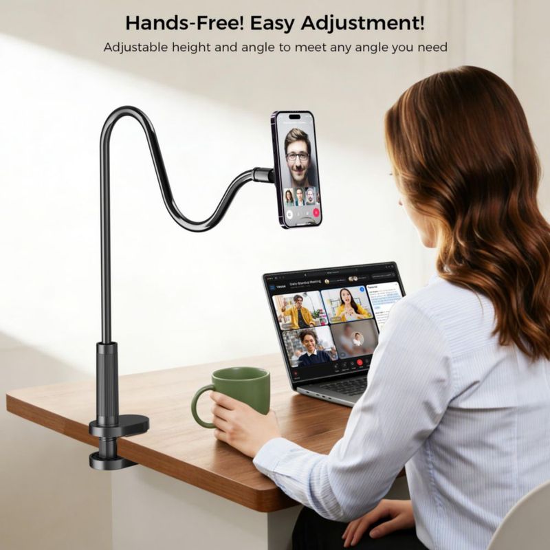 Soporte para teléfono de cuello de cisne Voinap 91 cm 360° flexible