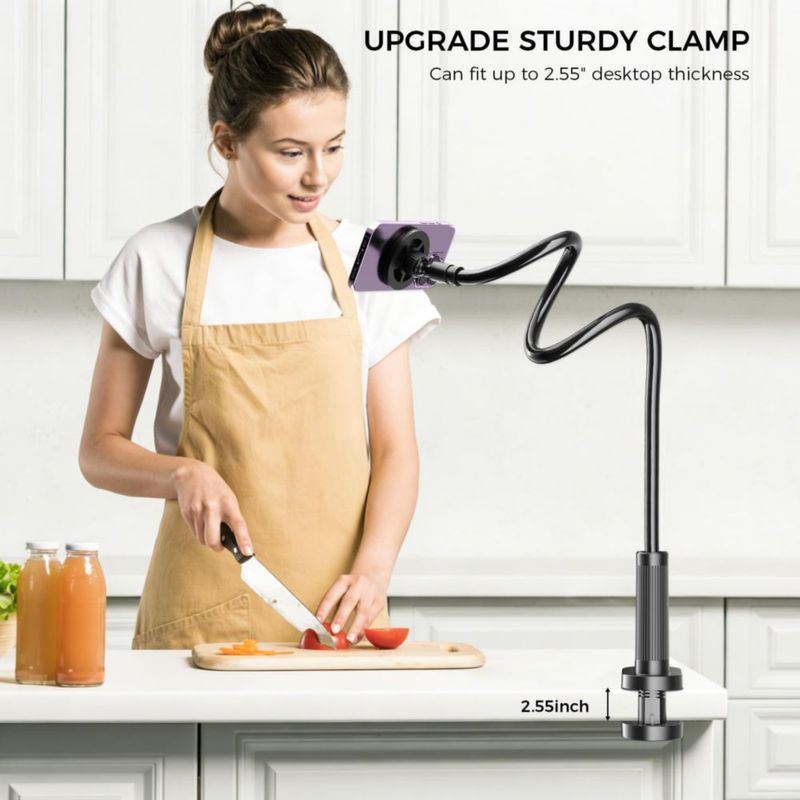 Soporte para teléfono de cuello de cisne Voinap 91 cm 360° flexible