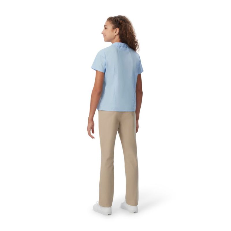 Blusa French Toast 4T Blanca de manga corta con Cuello estilo Peter Pan