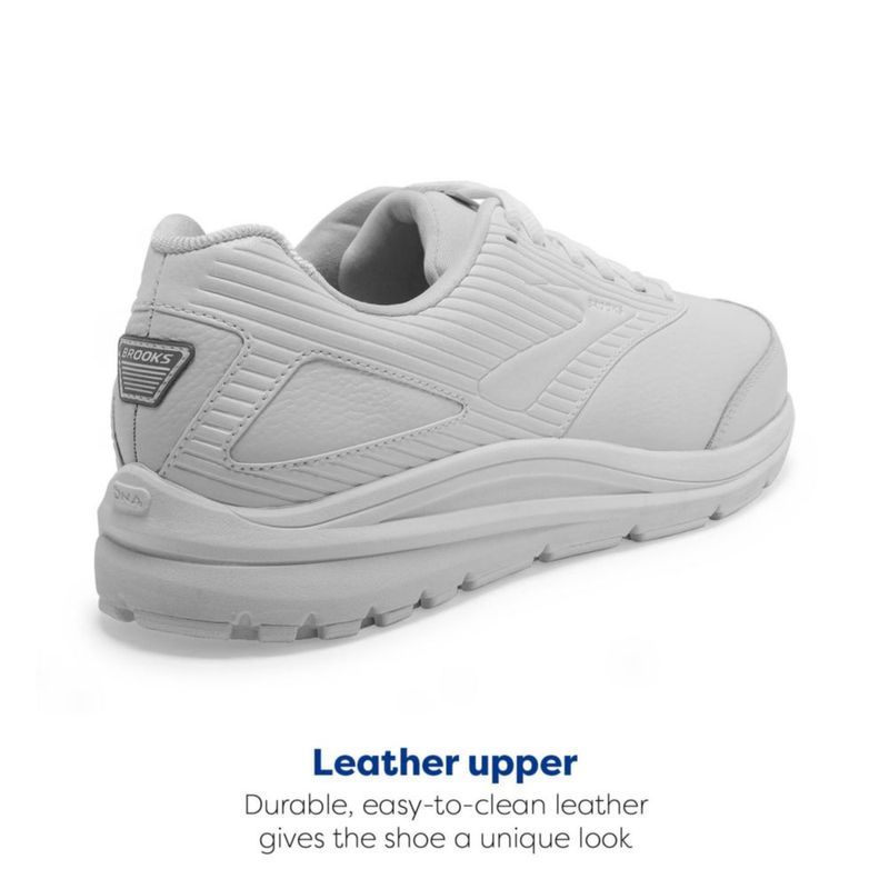 Zapato de caminar para mujer Brooks Addiction Walker 2 blanco 25 cm