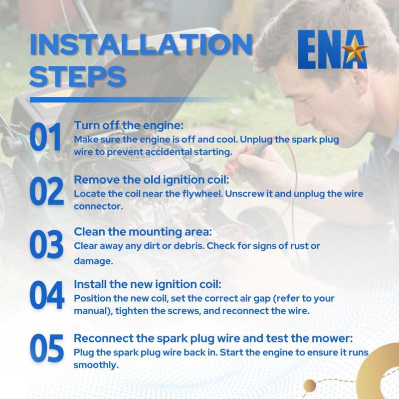 Bobina de Encendido ENA Pack de 2 32-584-06-S para Motores Kohler KT y ZT