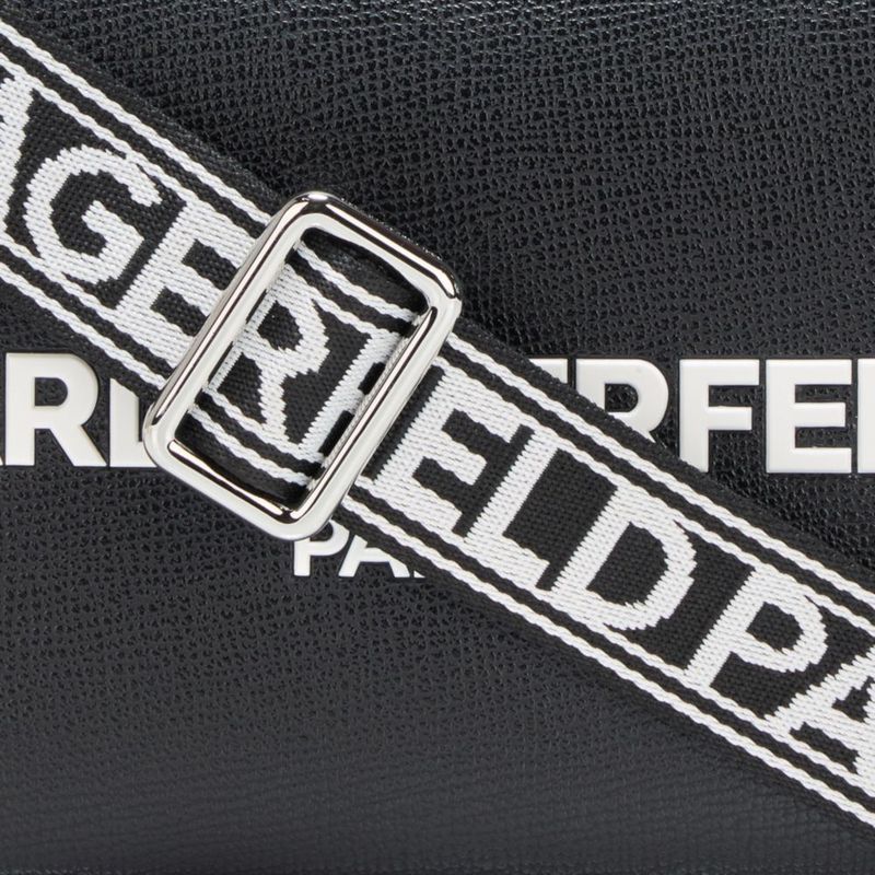 Bolso de mano KARL LAGERFELD 20x15x8 cm Negro/Plateado