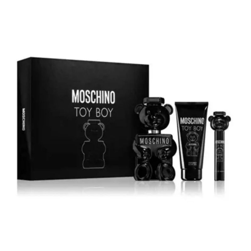 Set de Perfume Moschino Toy Boy 2 34 oz + 034 oz + 34 oz (100 ml + 10 ml + 100 ml)