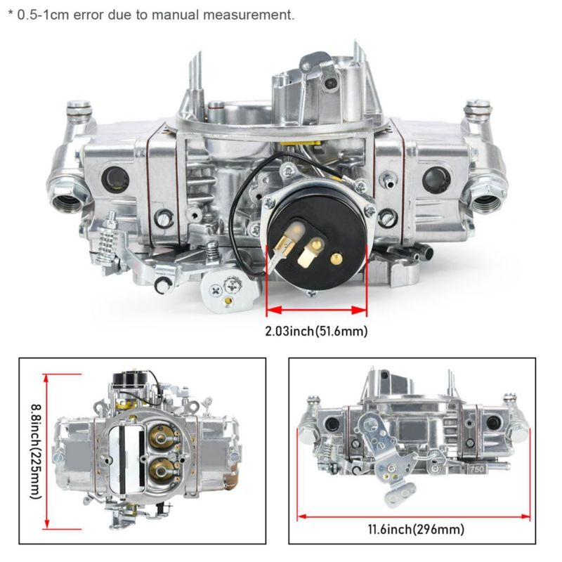 Carburador FQRANBO 750 CFM con Estrangulador Eléctrico 4150