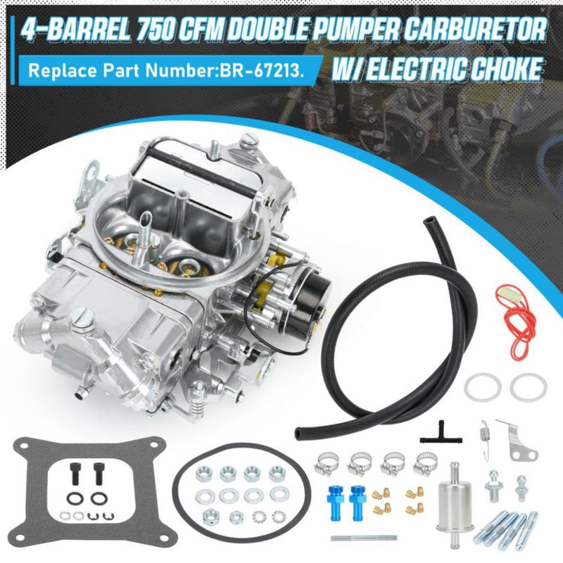 Carburador FQRANBO 750 CFM con Estrangulador Eléctrico 4150