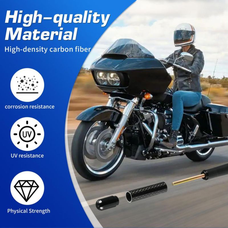 ANTENA Tecreddy Pack de 2 - 12 cm para Harley‑Davidson
