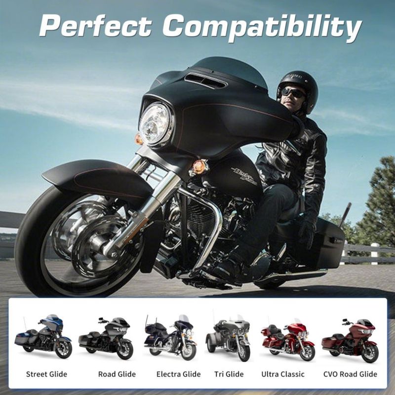 ANTENA Tecreddy Pack de 2 - 12 cm para Harley‑Davidson