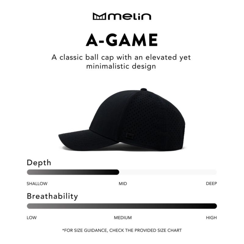 Gorra unisex melin A-Game Hydro Light Blue (Heather)
