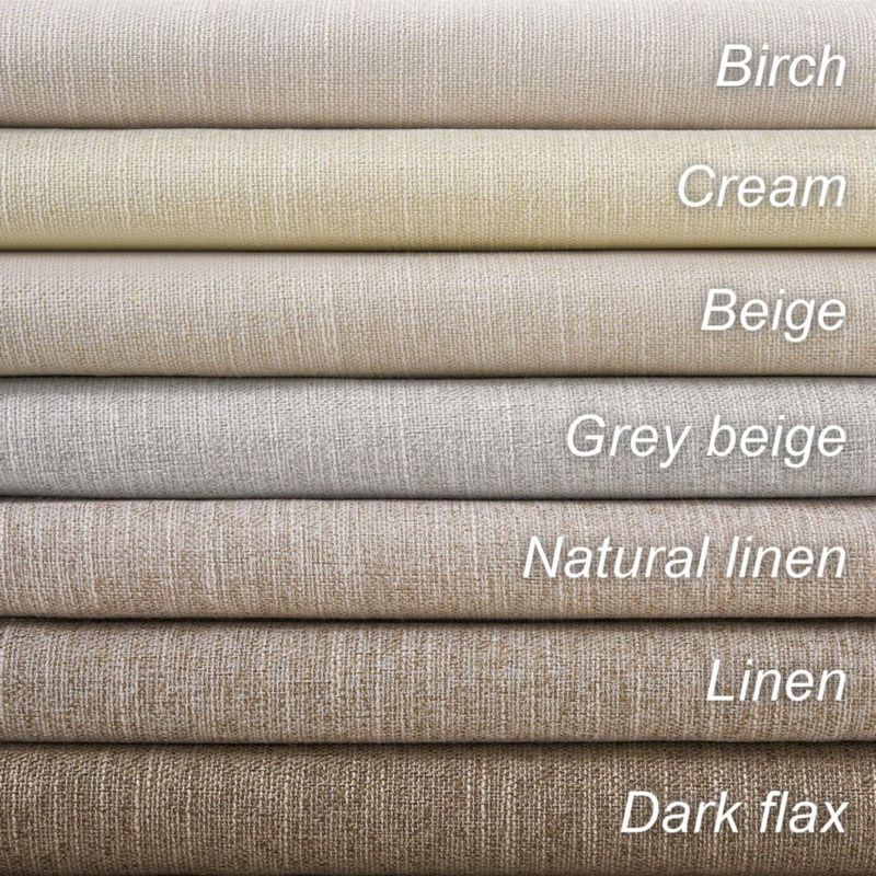 Cortina Topfinel 213 cm Gris Beige Opaca de Lino