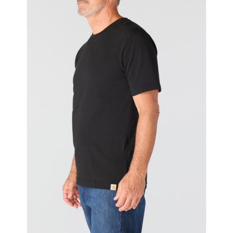 Camiseta Carhartt Hombre Irvine Corte Relajado Negro Talla Mediana