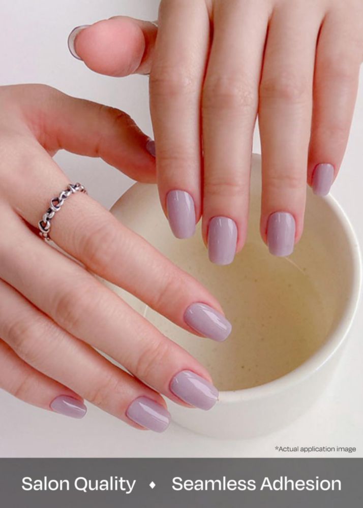 Tiras de Gel para Uñas ohora N Cream Lavanda Púrpura Sólida